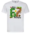 Мужская футболка Minecraft six seven Белый фото