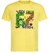 Мужская футболка Minecraft six seven Лимонный фото