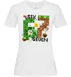 Женская футболка Minecraft six seven Белый Женская футболка Minecraft six seven Белый фото