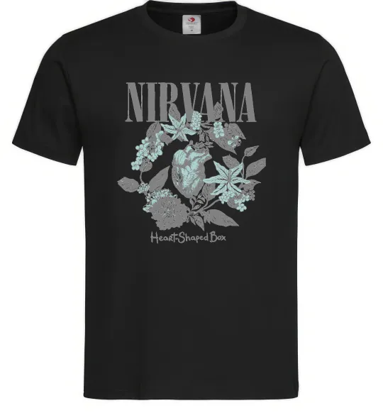 Чоловіча футболка Nirvana Heart-shaped box Чорний фото
