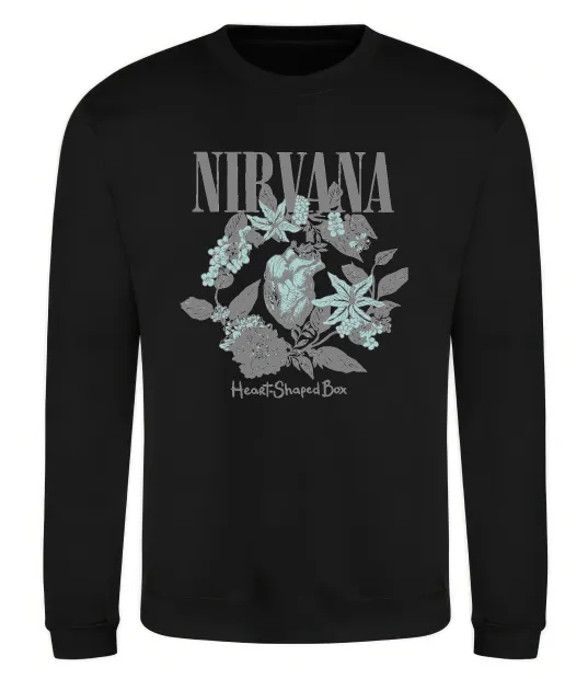 Світшот Nirvana Heart-shaped box Чорний фото