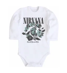 Детский боди Nirvana Heart-shaped box Белый фото