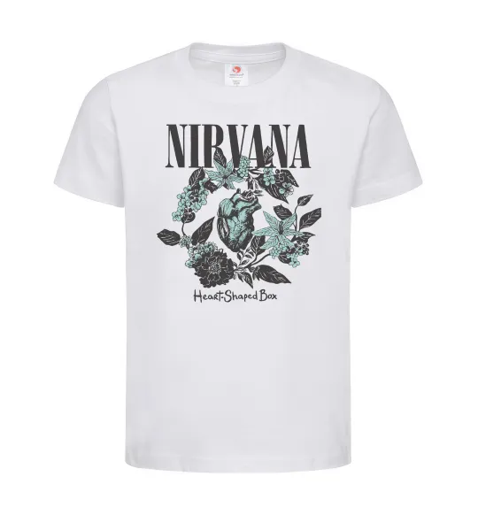 Дитяча футболка Nirvana Heart-shaped box Білий фото