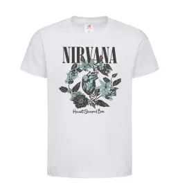 Детская футболка Nirvana band photo Белый фото