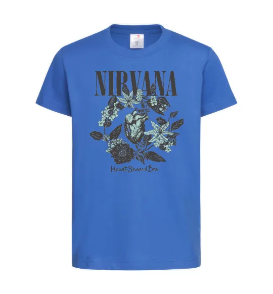 Дитяча футболка Nirvana Heart-shaped box Яскраво-синій фото