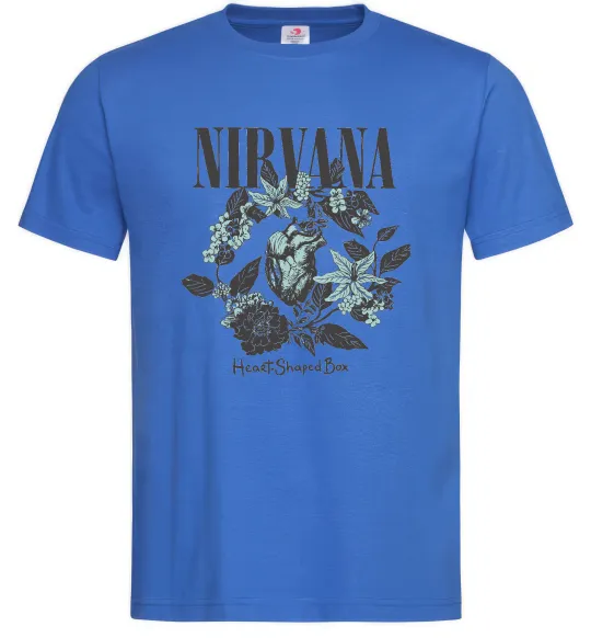 Чоловіча футболка Nirvana Heart-shaped box Яскраво-синій фото