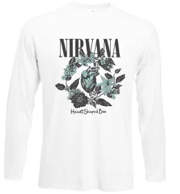 Лонгслів Nirvana Heart-shaped box Білий фото