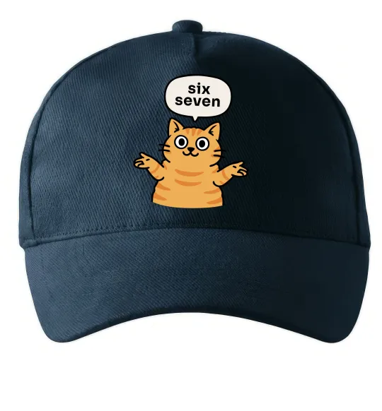 Кепка Six-seven cat Темно-синий фото