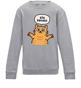 Детский Свитшот Six-seven cat Детский Свитшот Six-seven cat