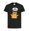 Детская футболка Six-seven cat Черный фото