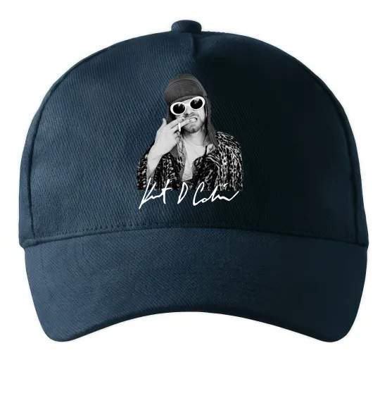 Кепка Kurt Cobain smoking Темно-синий фото
