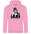 Жіноча толстовка (худі) Kurt Cobain smoking Рожевий фото