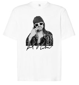 Футболка Оверсайз Kurt Cobain smoking