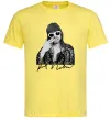 Чоловіча футболка Kurt Cobain smoking Лимонний Чоловіча футболка Kurt Cobain smoking Лимонний фото