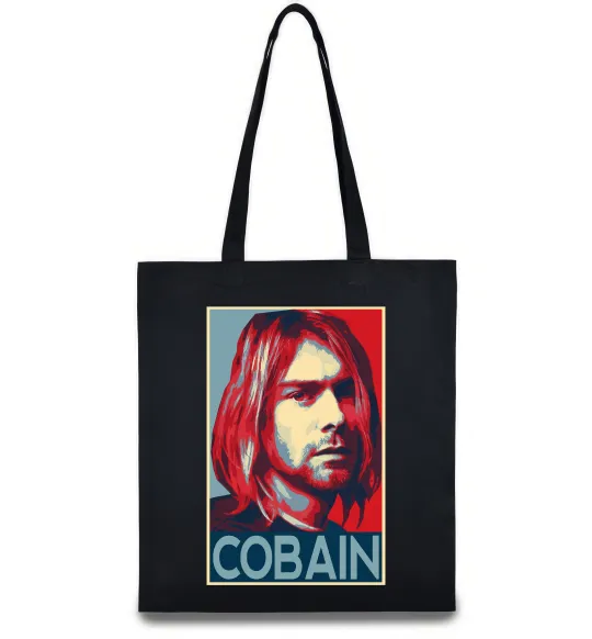 Эко-сумка Курт Кобейн фото Черный фото