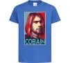 Детская футболка Курт Кобейн фото Ярко-синий Детская футболка Курт Кобейн фото Ярко-синий фото