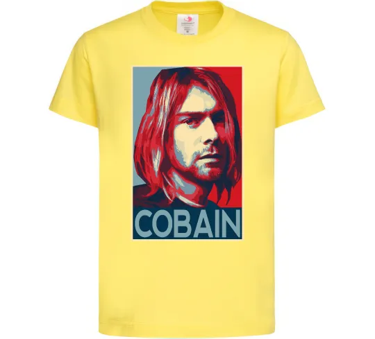 Детская футболка Курт Кобейн фото Лимонный фото