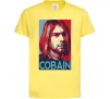 Детская футболка Курт Кобейн фото Лимонный Детская футболка Курт Кобейн фото Лимонный фото