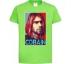 Детская футболка Курт Кобейн фото Лаймовый Детская футболка Курт Кобейн фото Лаймовый фото