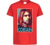Детская футболка Курт Кобейн фото Красный Детская футболка Курт Кобейн фото Красный фото