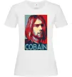 Женская футболка Курт Кобейн фото Белый Женская футболка Курт Кобейн фото Белый фото