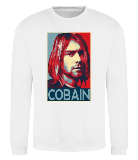 Свитшот Курт Кобейн фото Белый фото