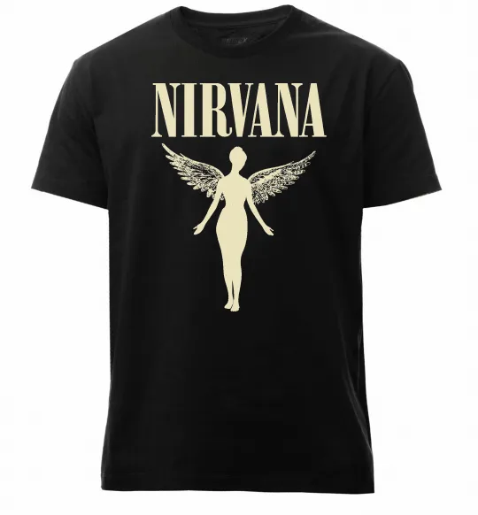 Чоловіча преміум футболка Nirvana Чорний фото