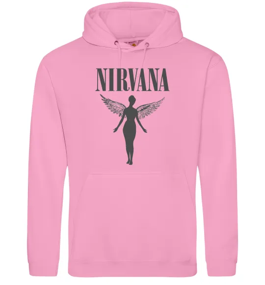 Мужская толстовка (худи) Nirvana Розовый фото