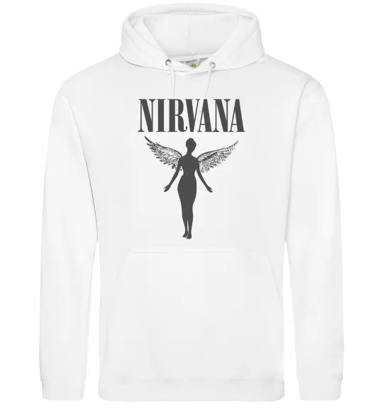 Чоловіча толстовка (худі) Nirvana Білий фото