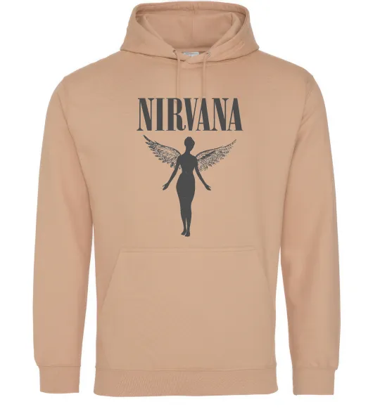 Чоловіча толстовка (худі) Nirvana Пісочний фото