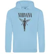 Женская толстовка (худи) Nirvana Голубой фото
