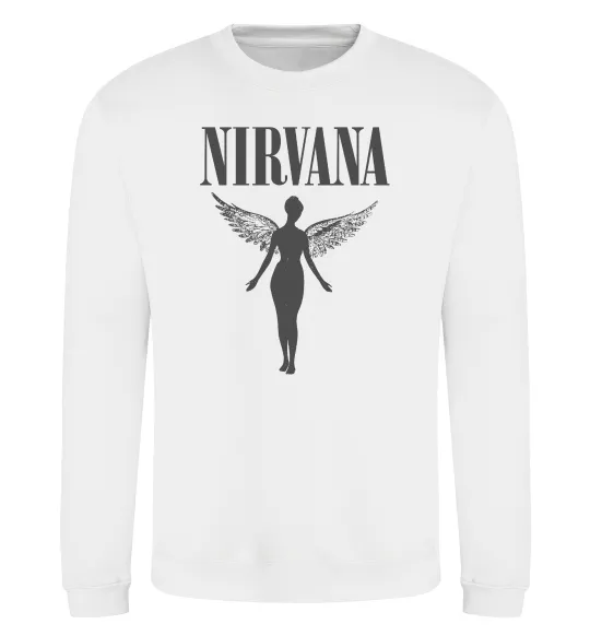 Свитшот Nirvana Белый фото