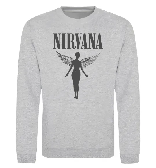 Свитшот Nirvana Серый меланж фото