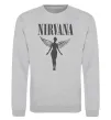 Свитшот Nirvana Серый меланж фото
