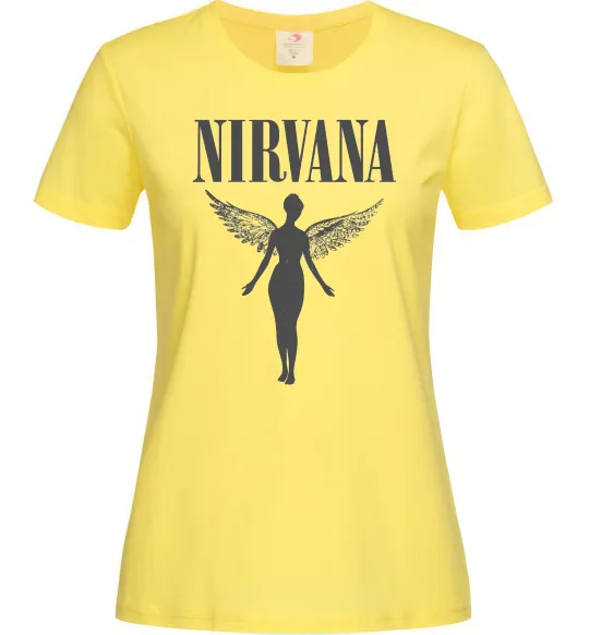 Женская футболка Nirvana Лимонный фото