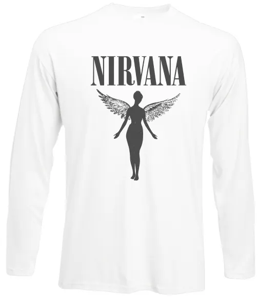Лонгслів Nirvana Білий фото