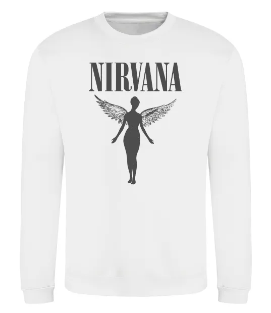 Світшот Nirvana Білий фото