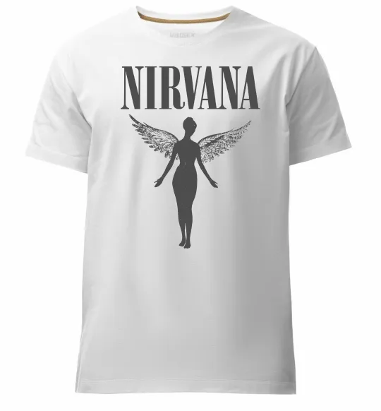 Чоловіча преміум футболка Nirvana Білий фото