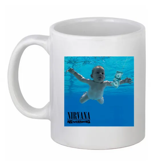 Чашка керамічна Nirvana Nevermind Білий фото