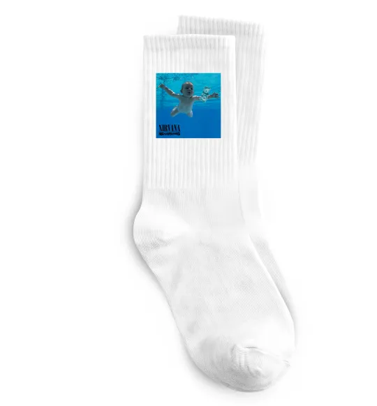 Шкарпетки Nirvana Nevermind Білий фото