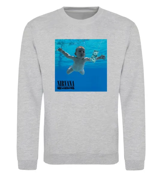 Свитшот Nirvana Nevermind Серый меланж фото