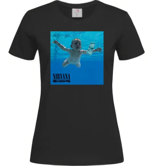 Женская футболка Nirvana Nevermind Черный фото