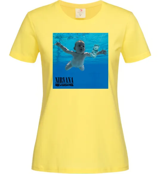 Женская футболка Nirvana Nevermind Лимонный фото