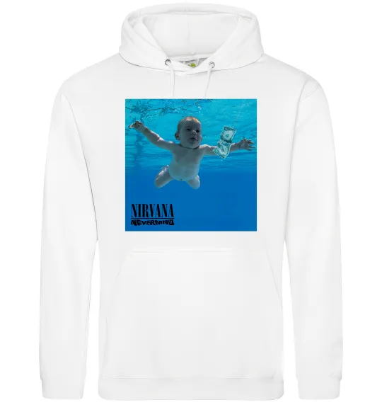 Чоловіча толстовка (худі) Nirvana Nevermind Білий фото