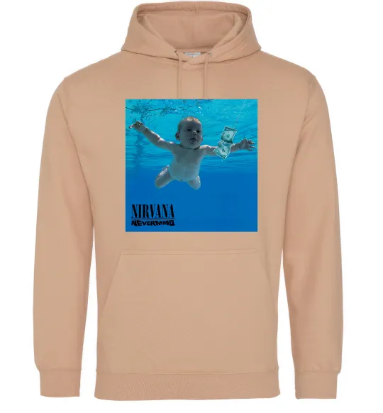 Чоловіча толстовка (худі) Nirvana Nevermind Пісочний фото