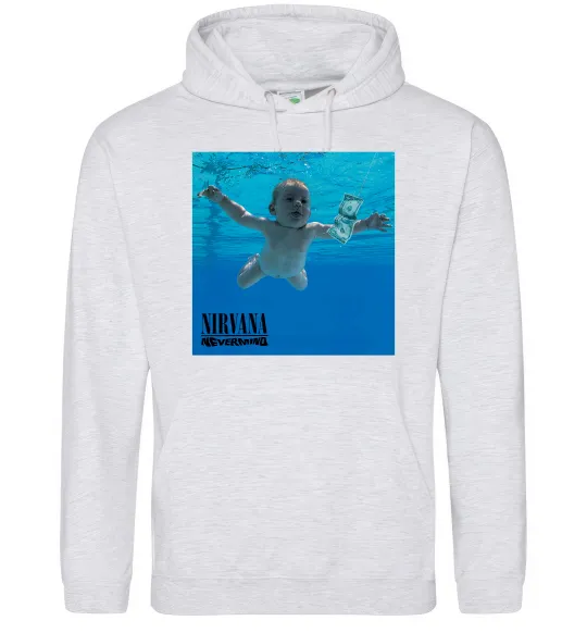Жіноча толстовка (худі) Nirvana Nevermind Сірий меланж фото