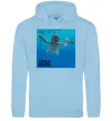 Жіноча толстовка (худі) Nirvana Nevermind Блакитний фото