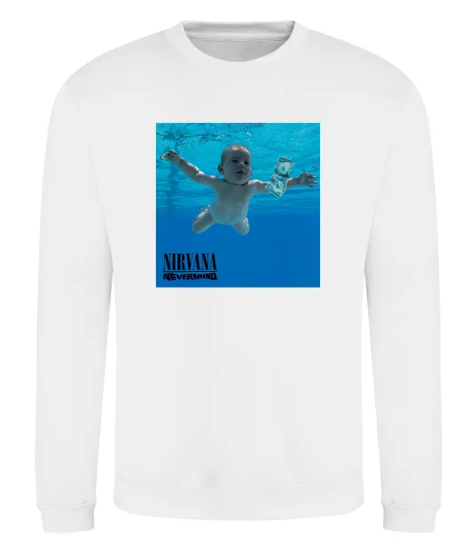 Світшот Nirvana Nevermind Білий фото