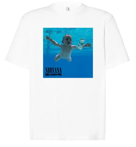 Футболка Оверсайз Nirvana Nevermind Білий фото