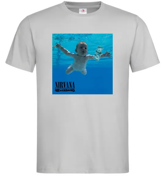 Чоловіча футболка Nirvana Nevermind Сірий фото